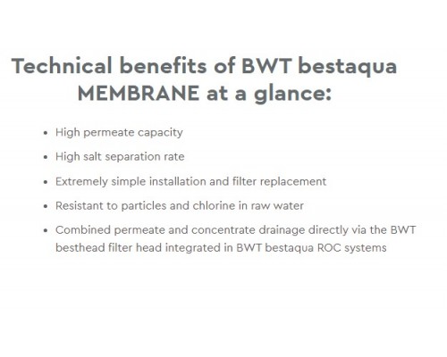 Фильтр система обратного осмоса BWT bestaqua 14 MEMBRANE BWT 822009