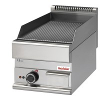 Fry top ribbed