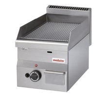 Fry top ribbed