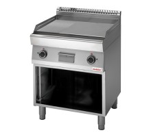 Fry top smooth-ribbed