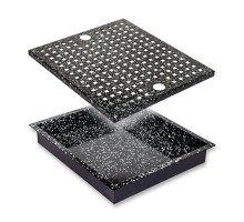 Oven tray with drain tray