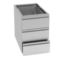 Drawer set 3xgn1/1
