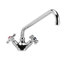 Mixing tap with swivel arm