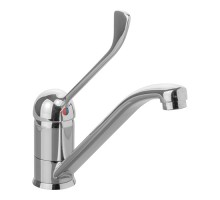 Mixing tap with swivel arm