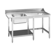 Pre-rinse table 150cm