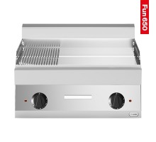 Fry top smooth-ribbed
