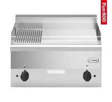Fry top smooth-ribbed