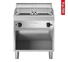 Lava stone grill 2-zones