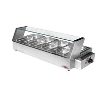 Heated display showcase