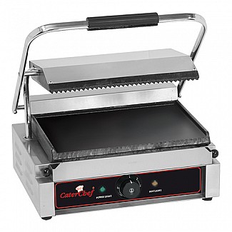 contact grill smooth-ribbed CaterChef (star)