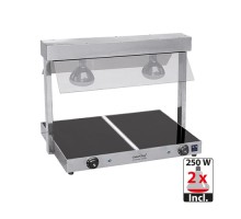 Food warmer with gantry