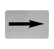 Adhesive text sign