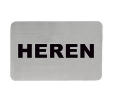 Adhesive text sign