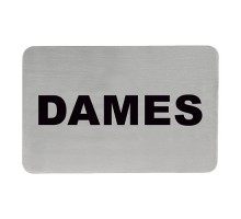 Adhesive text sign