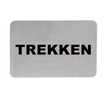 Adhesive text sign