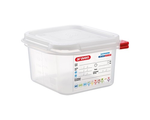 Food container gn1/6 Araven 962363 Metos Food container gn1/6