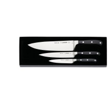 Cook's knive set, 3 pcs., black, Giesser, 9840