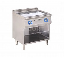 Electric fry top on open base (monoblock), Line 700 Gort GG1140-080EV+S02