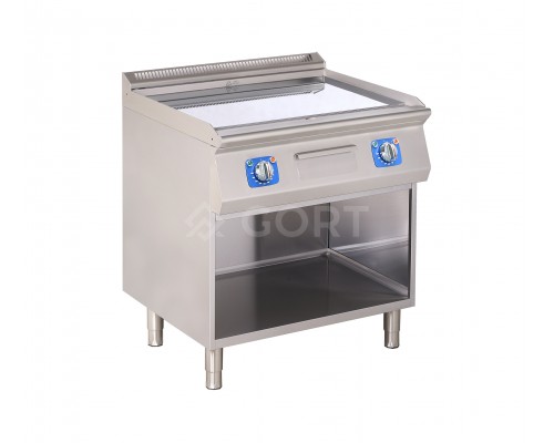 Electric fry top on open base (monoblock), Line 700 Gort GG1140-080EV+S02