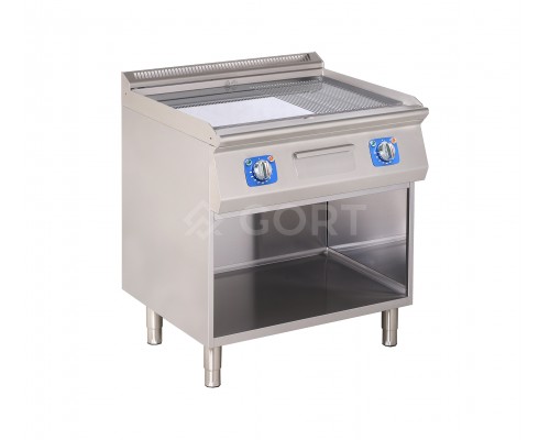 Electric fry top on open base (monoblock), Line 700 Gort GG1340-080EV+S02