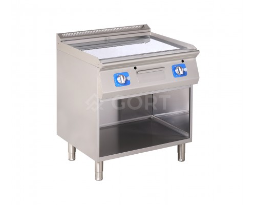 Gas fry top on open base (monoblock), Line 700 Gort GG2140-080EV+S02