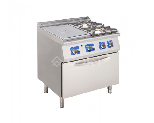 Gas solid top on gas oven, Line 700 Gort GT2100-080EV+V51