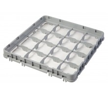 PagarinÄjums pusizmetamajiem groziem 500 x 500 mm, pelÄks, modelis E2, Cambro, nodalÄŦjumu skaits: 16 (4x4), nodalÄŦjuma izmÄri: 111x111 mm, GaiÅĄi pelÄks, 499x499x(H)51mm