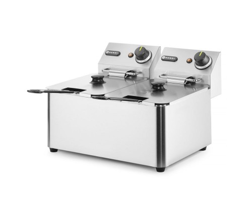 Friteris Kitchen Line - 2 x 4l, HENDI, Kitchen Line, 8L, 230V/6000W, 470x380x(H)315mm