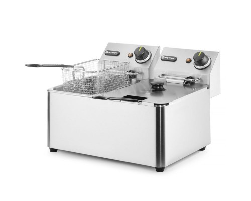 Friteris Kitchen Line - 2 x 4l, HENDI, Kitchen Line, 8L, 230V/6000W, 470x380x(H)315mm