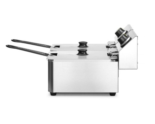 Deep fryer Kitchen Line - 2x 6L, HENDI, Kitchen Line, 12L, 230V/6600W, 550x430x(H)305mm