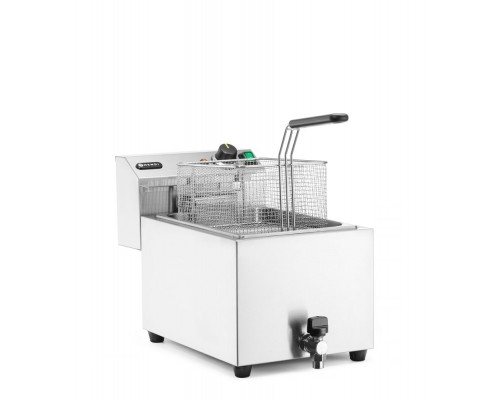 Deep Fryer XL Profi Line with drain tap, 10 l, 400 V, HENDI, Profi Line, 10L, 400V/6600W, 300x680x(H)420mm