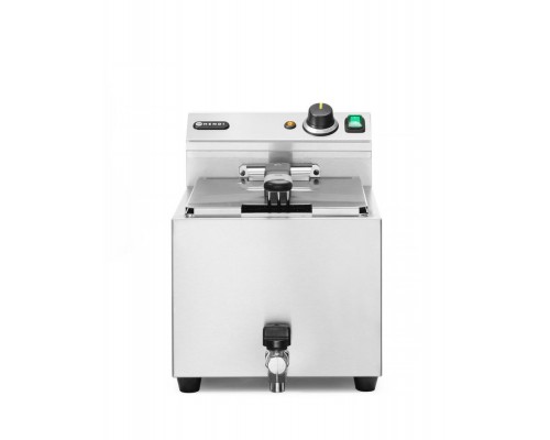 Deep Fryer XL Profi Line with drain tap, 10 l, 400 V, HENDI, Profi Line, 10L, 400V/6600W, 300x680x(H)420mm