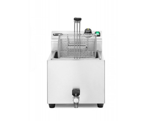 Deep Fryer XL Profi Line with drain tap, 10 l, 400 V, HENDI, Profi Line, 10L, 400V/6600W, 300x680x(H)420mm