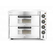 Double deck pizza oven 3000W, HENDI, Silver, 230V/3000W, 580x560x(H)435mm