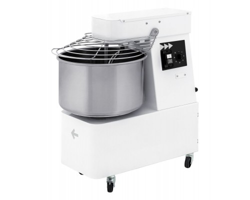 Mīklas maisītājs spirālveida ar fiksētu kublu 2 ātrumi - 32 l, Prismafood, 88 kg/h, 32L, 400V/1700W, 435x750x(H)810mm