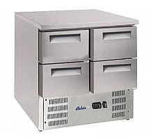 Refrigerated counter with 4 drawers and bottom unit, Arktic, refrigerated counter with 4 drawers, 247L, 900x700x(H)850mm