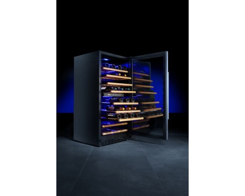 Wine cooler, 2-zone, 72 bottles, Arktic, 232L, 220-240V/110W, 595x675x(H)1215mm