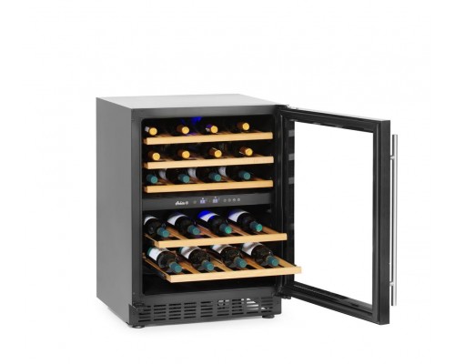 Wine cooler, 2-zone, 46 bottles, Arktic, 133L, 220-240V/90W, 595x646x(H)830mm