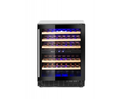 Wine cooler, 2-zone, 46 bottles, Arktic, 133L, 220-240V/90W, 595x646x(H)830mm