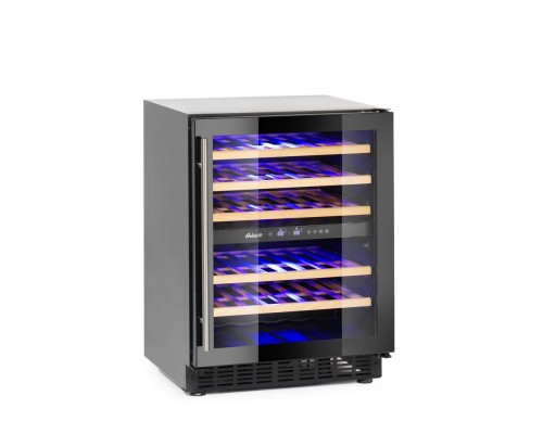 Wine cooler, 2-zone, 46 bottles, Arktic, 133L, 220-240V/90W, 595x646x(H)830mm