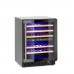 Wine cooler, 2-zone, 46 bottles, Arktic, 133L, 220-240V/90W, 595x646x(H)830mm