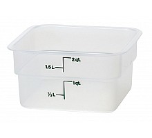 CaurspÄŦdÄŦgs polipropilÄna pÄrtikas trauks CamSquare, Cambro, 1,9 l, 1,9L, 185x185x(H)100mm