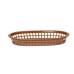 Serving baskets fast food style, HENDI, Brown, 6 pcs., 275x175x(H)38mm