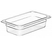 Camwear GN 1/4 konteiners no polikarbonÄta, Cambro, GN 1/4, 1,7L, CaurspÄŦdÄŦgs, 162x265x(H)65mm