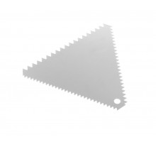 Confectionery scraper (comb) triangular, HENDI, 110x110mm