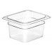 Camwear GN 1/6 polikarbonÄta konteiners, Cambro, GN 1/6, 1,5L, CaurspÄŦdÄŦgs, 162x176x(H)100mm