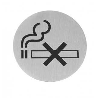 Informatīvas uzlīmes durvīm, Smēķēt aizliegts, ø75mm