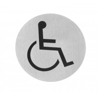 Door signs, wheelchair, ø75mm