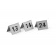 Informatīvas galda zīmes - numuri, Cipari no 1 līdz 12, 50x35x(H)40mm