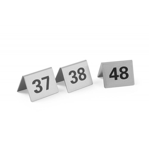 Informatīvas galda zīmes - numuri, Cipari no 1 līdz 12, 50x35x(H)40mm